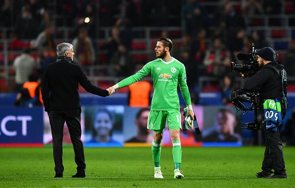 De Gea dan Mourinho Copyright: Getty Images