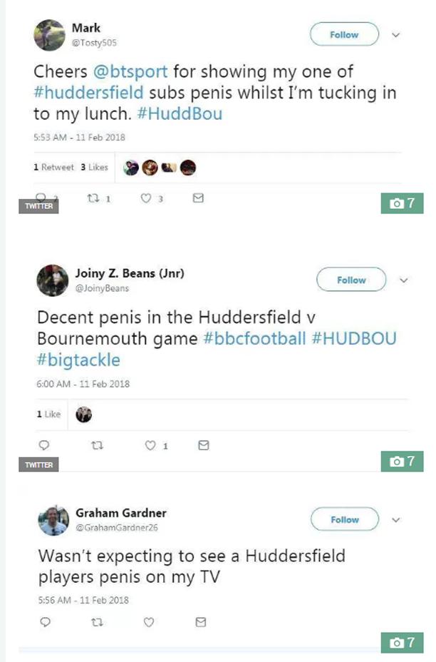 Netizen berikan respon terkait aksi pemain Huddersfield. Copyright: Twitter