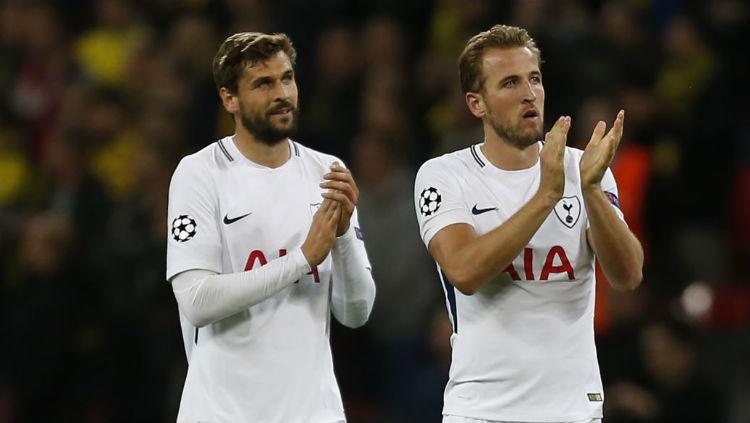 Llorente bersama dengan Harry Kane