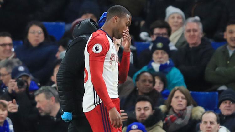 Daniel Sturridge saat mengalami cedera.