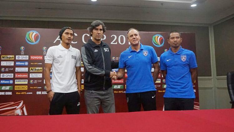 Jumpa pers Johor Darul Takzim dan Persija Jakarta. Copyright: Media Persija