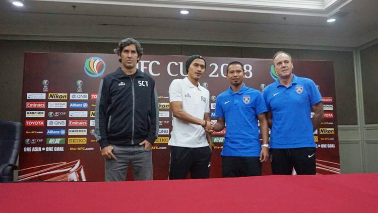 Jumpa pers Johor Darul Takzim dan Persija Jakarta.