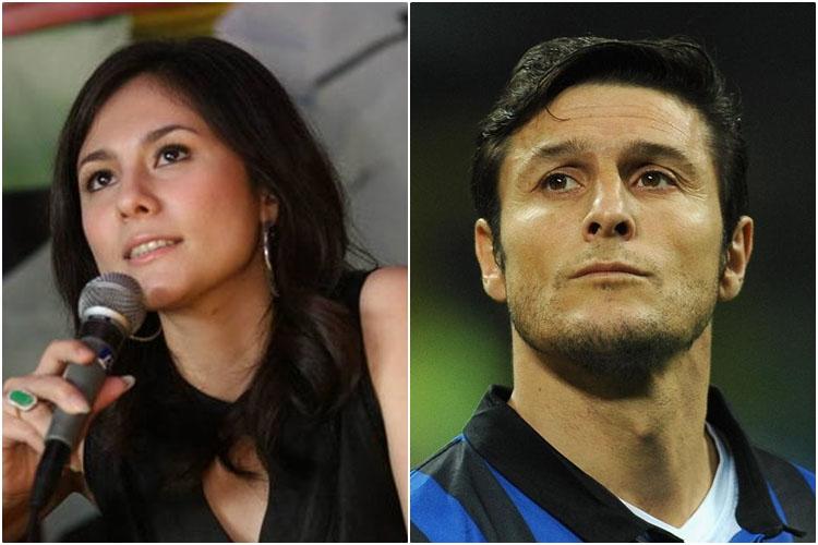 Wulan Guritno vs Javier Zanetti Copyright: Indosport.com