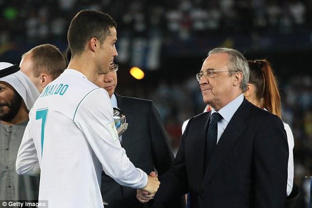 Cristiano Ronaldo dan Florentino Perez. Copyright: Internet