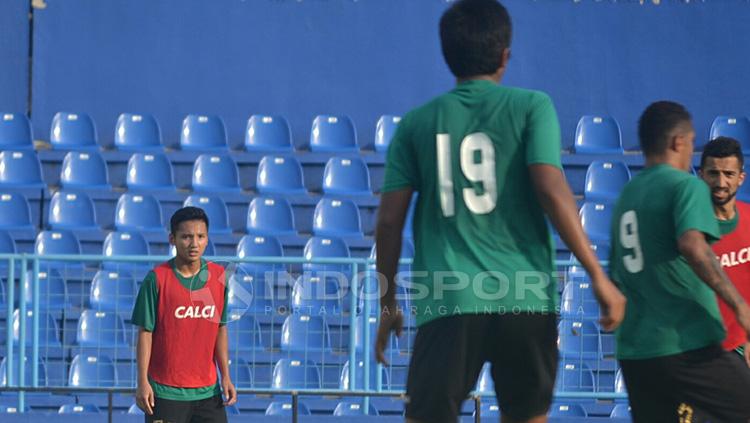 Sriwijaya FC jalani latihan jelang semifinal leg kedua Piala Presiden 2018. Copyright: Mohammad Effendi/INDOSPORT