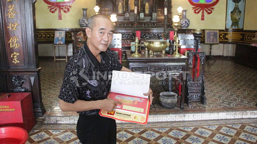 Liem Tiong Yang dari Klenteng Boen Bio, Surabaya. Copyright: Fitra Herdian/Indosport.com