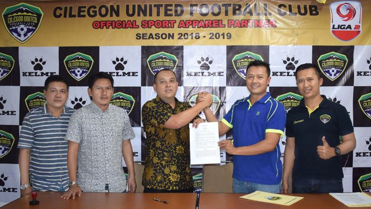Cilegon United resmi kerjasama dengan apparel asal Spanyol, Kelme.