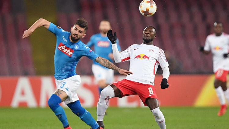 Napoli vs RB Leipzig. Copyright: INDOSPORT