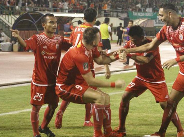 Persija Jakarta selebrasi. Copyright: INDOSPORT