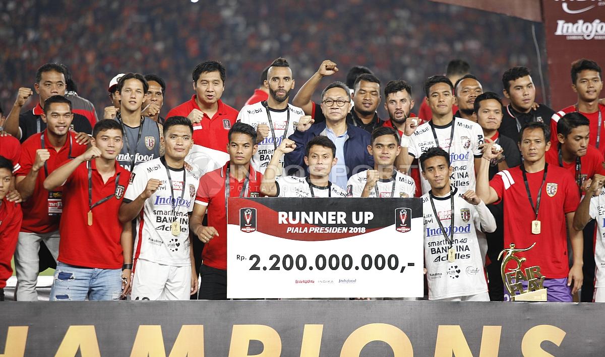 Bali United dinobatkan sebagai Tim Fair Play Piala Presiden 2018. Copyright: Herry Ibrahim/INDOSPORT