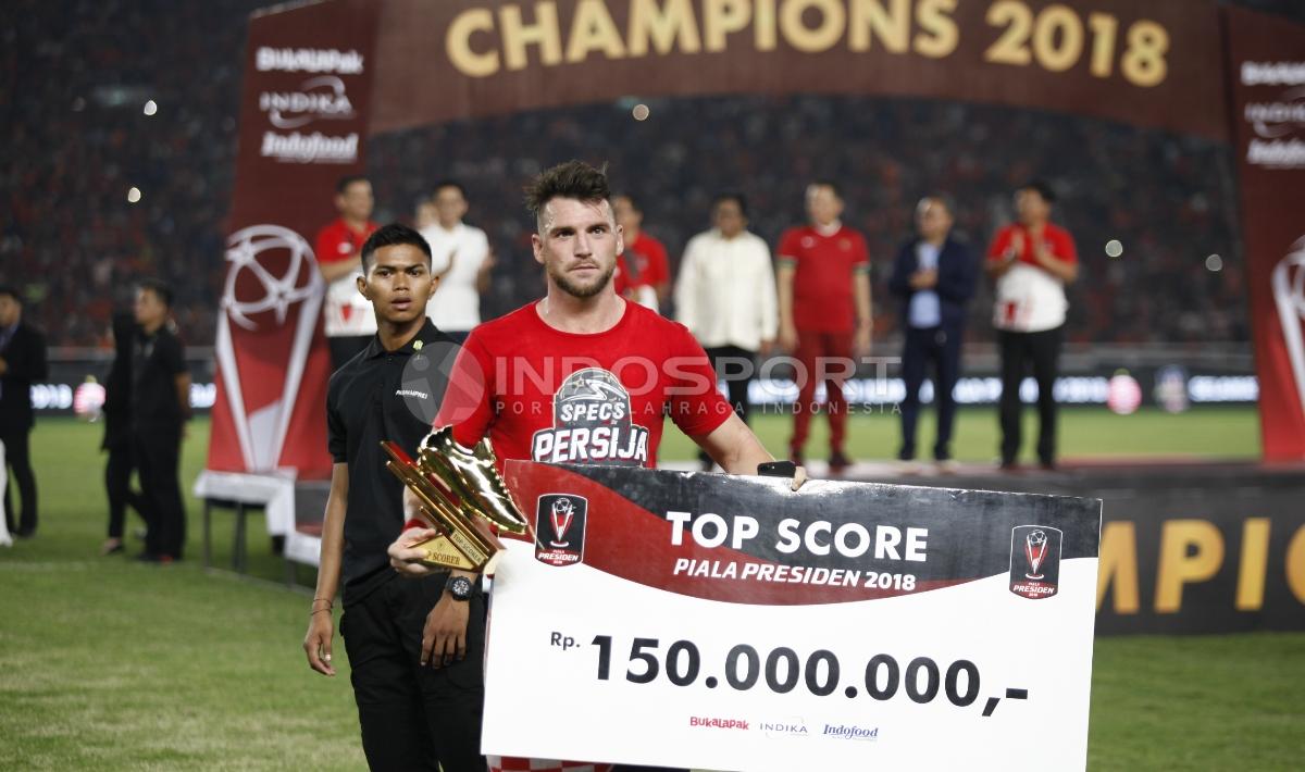 Selain Pemain Terbaik, Marko Simic juga menjadi pencetak gol terbanyak Piala Presiden 2018. Copyright: Herry Ibrahim/INDOSPORT
