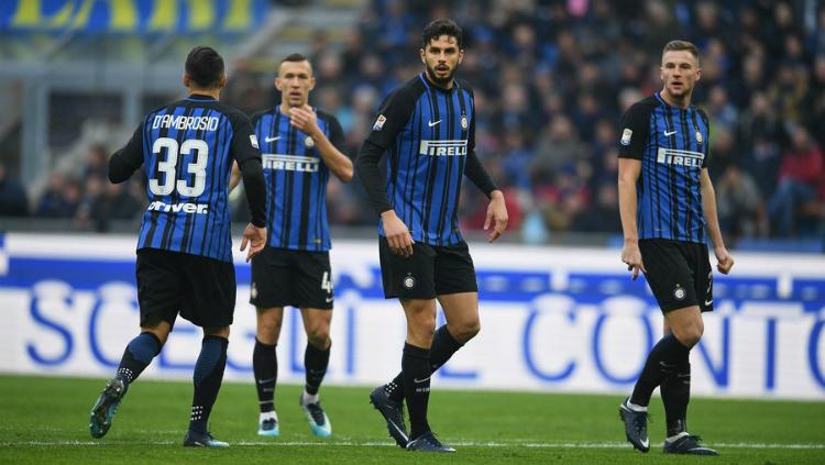 Pemain Inter Milan dalam lapangan Copyright: INTERNET