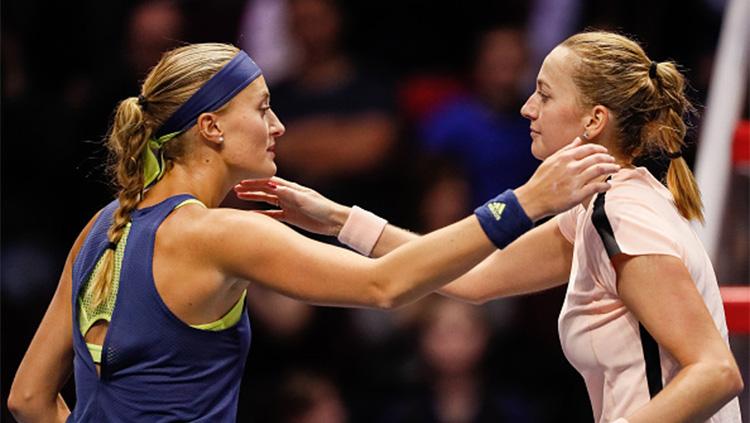 Garbine Muguruza dan Petra Kvitova Copyright: INDOSPORT