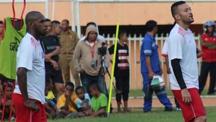 Marcel Silva Sacramento latihan perdana bersama Persipura Copyright: Instagram/Galery_Persipura