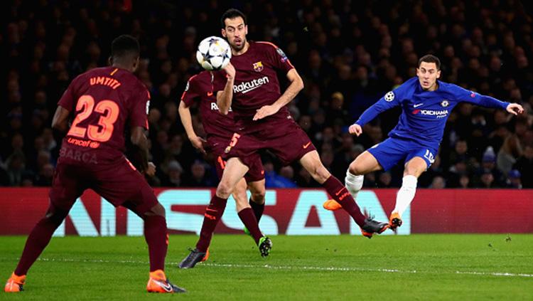 Chelsea vs Barcelona. Copyright: INDOSPORT