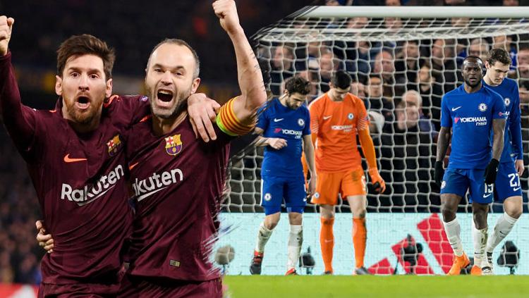 Barcelona berhasil tahan imbang Chelsea dengan skor 1-1. Copyright: INDOSPORT