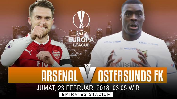 Prediksi Arsenal vs Ostersunds FK.