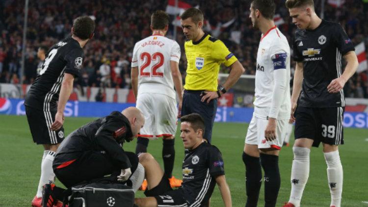 Ander Herrera kembali cedera. Copyright: INDOSPORT