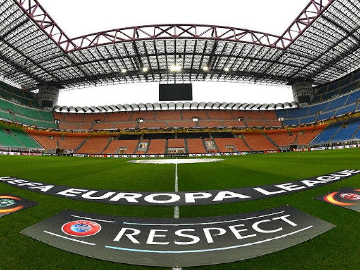 Stadion San Siro saat menggelar Liga Europa. Copyright: Getty Images