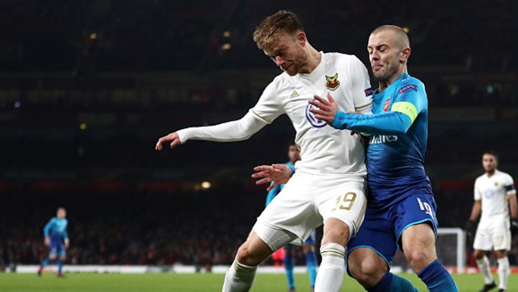 Jack Wilshere dalam Laga Arsenal vs Ostersunds - INDOSPORT