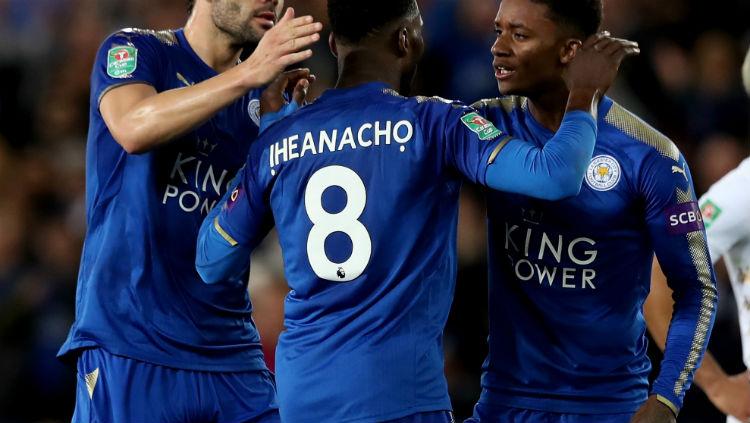 Nama punggung Iheanacho di Leicester City Copyright: INDOSPORT