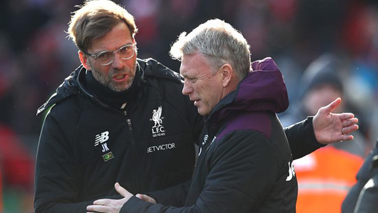 Moyes-Klopp. Copyright: INDOSPORT