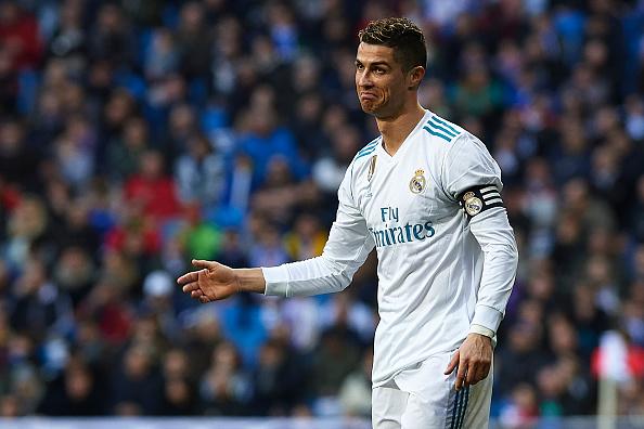 Salah satu ekspresi Ronaldo di Lapangan ketika melawan Alaves Copyright: Getty Images