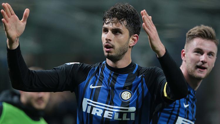Inter Milan siap mengambil langkah mengejutkan di bursa transfer musim panas ini dengan melepas gratis bek Andrea Ranocchia ke klub Serie A Italia, Genoa. - INDOSPORT