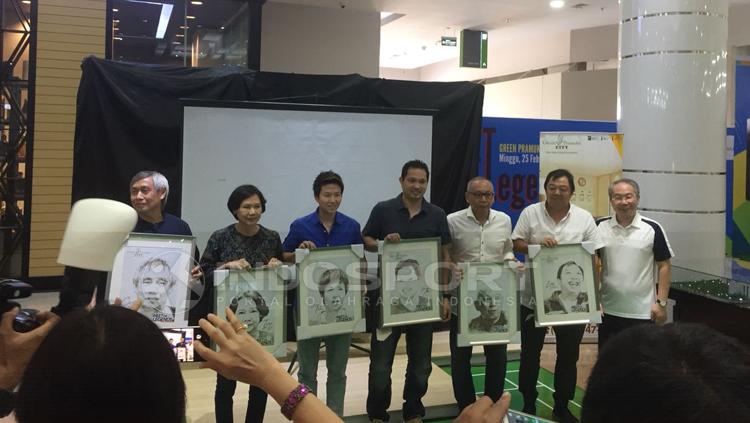 Menyambut Asian Games, Green Pramuka Square mengadakan acara Meet The Legend bersama legenda Bulutangkis. Copyright: Alfia Nurul Fadilla/INDOSPORT