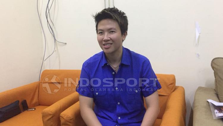 Liliyana Natsir di acara Meet The Legend bersama legenda Bulutangkis.