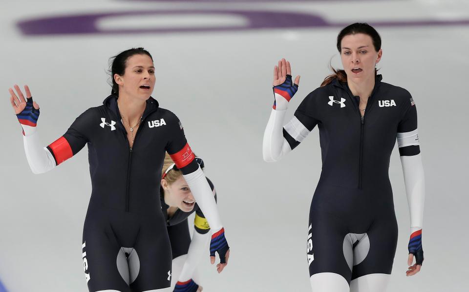 Tim speed skating Amerika Serikat di Olimpiade Musim DIngin 2018. Copyright: Internet