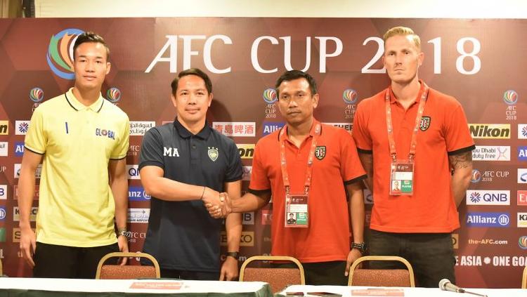 Jumpa pers jelang Global Cebu FC melawan Bali United.