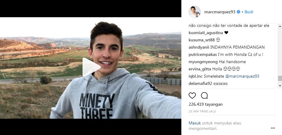 Marc Marquez Copyright: Instagram