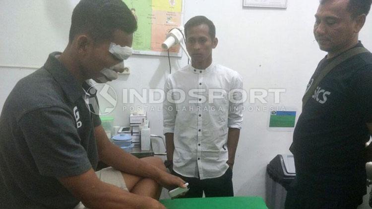 M. Agung Prasetyo kiper PS AD. Copyright: INDOSPORT/Taufik Hidayat