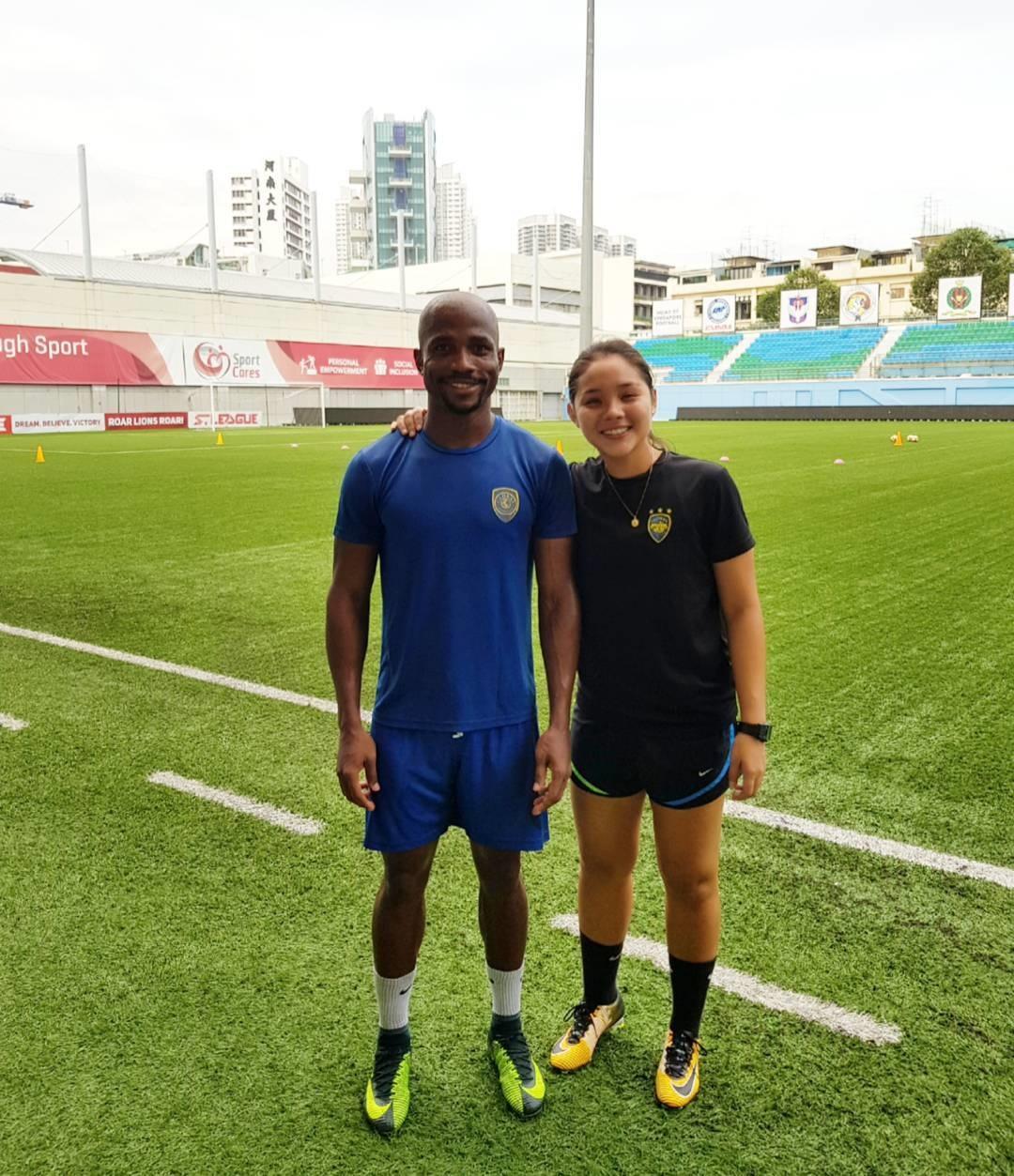 Cy Samson, pelatih fisik Global Cebu. Copyright: Instagram/@cysaki