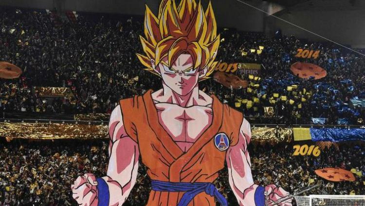 Hadirnya Goku di pertandingan PSG kontra Marseille Copyright: leparisien.fr