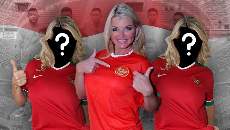 Tiga model cantik luar negeri penggemar Timnas Indonesia, salah satunya Vicky Vette.
