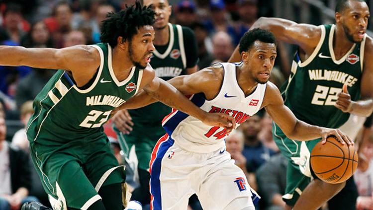 Milwaukee Bucks vs Detroit Pistons Copyright: INDOSPORT