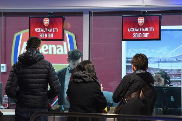 Tiket Arsenal Sold Out. Copyright: Mirror.co.uk