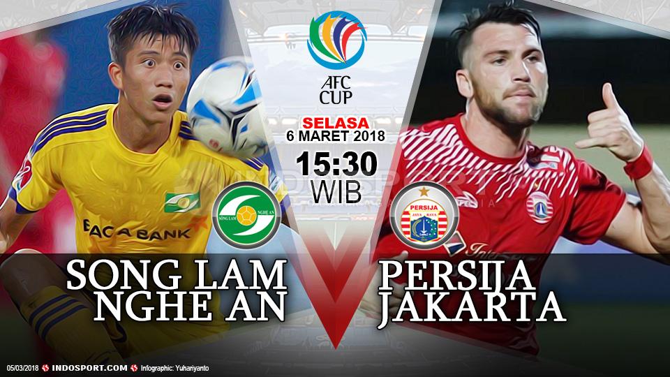Song Lam Nghe An vs Persija Jakarta. - INDOSPORT