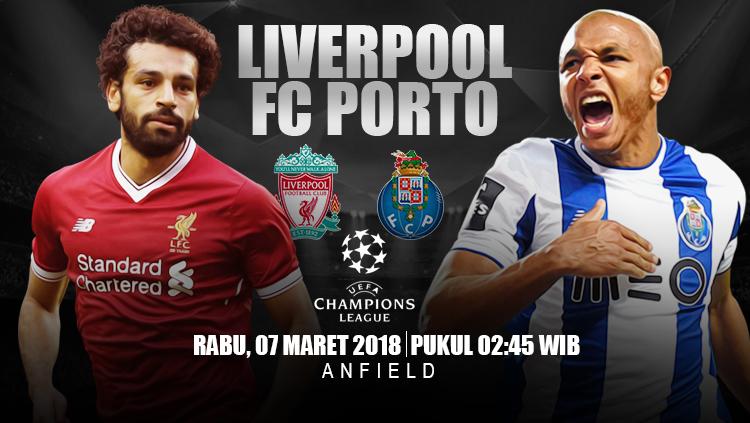 Prediksi Liverpool vs Porto. - INDOSPORT