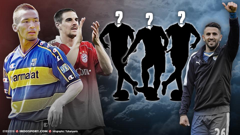 Hidetoshi Nakata - Sebastian Deisler dan Riyad Mahrez-