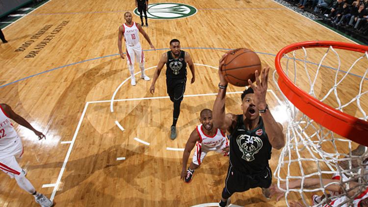 Houston Rockets vs Milwaukee Bucks. - INDOSPORT