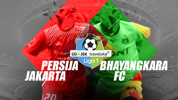 Persija Jakarta vs Bhayangkara FC jadi laga pembuka kick off Liga 1 2018. Copyright: Grafis: Eli Suhaeli/INDOSPORT