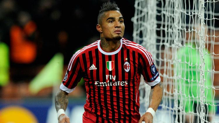 Selebrasi gol Kevin-Prince Boateng ke gawang Arsenal - INDOSPORT