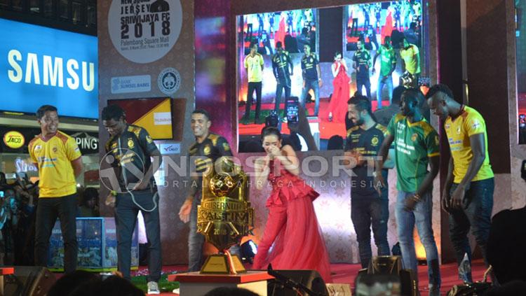 Suasana Launching tim Sriwijaya di Palembang.