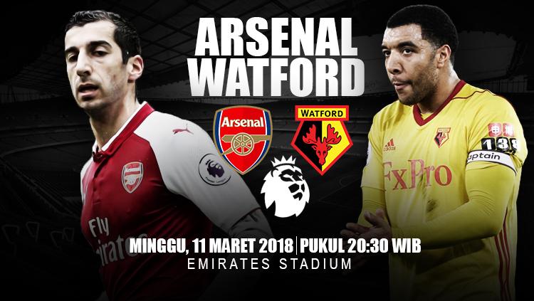 Prediksi Arsenal vs Watford. - INDOSPORT