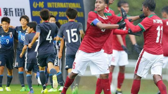Timnas Indonesia U-16 menang 1-0 atas Jepang di Turnamen Jenesy 2018.