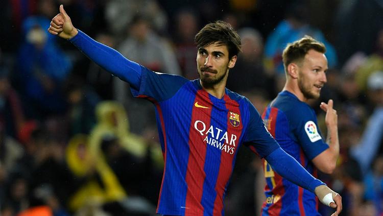 Andre Gomes, pemain Barcelona Copyright: express.co.uk