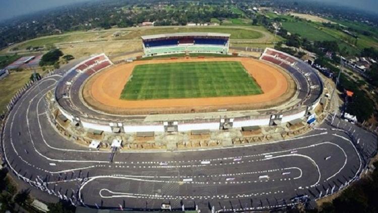 Potret Stadion Sultan Agung Bantul dari ketinggian. Copyright: Istimewa